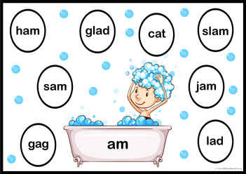 Rhyme Bubbles 5, rhyming words worksheets for preschoolers