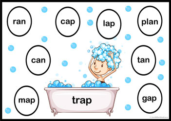 Rhyme Bubbles 7, rhyming words recognition