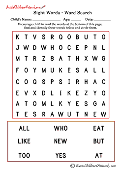 dolch sight word list