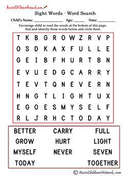 dolch sight words 3rd grade