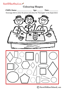 coloring pages shapes