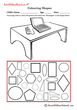 pictures to color for kids Coloring Shapes