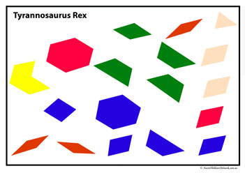 Dinosaur Pattern Shape Tyrannosaurusrex