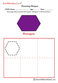 shape drawing Hexagon