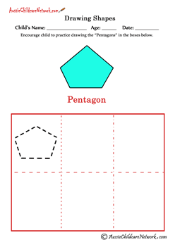 draw a shape Pentagon
