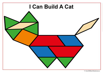 farm animal pattern blocks shapes cat children matching game