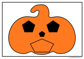 matching shapes shape recognition pumpkin head shapes halloween theme shapes worksheets shapes pentagon activity