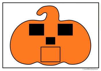 matching shapes shape recognition pumpkin head shapes halloween theme shapes worksheets shapes square activity