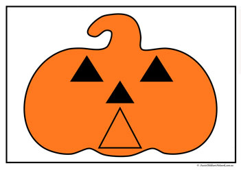 matching shapes shape recognition pumpkin head shapes halloween theme shapes worksheets shapes triangle activity