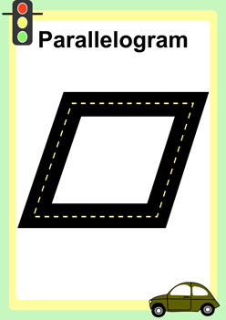 Road Shapes Parallelogram