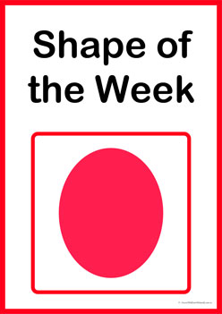 Shape Of The Week Circle, shape of the week display