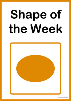 Shape Of The Week Oval,  shape of the week for preschool