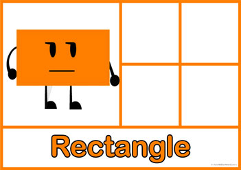 Shape Sorting Rectangle, rectangle shape mats sorting worksheets for children learning shapes