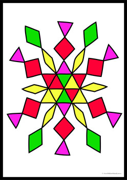 Snowflake Pattern Blocks 5, snowflake patterns
