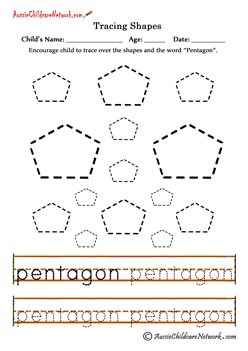 Tracing shapes Pentagon
