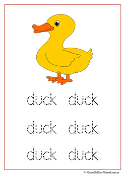 Farm Animal Vocabulary Duck