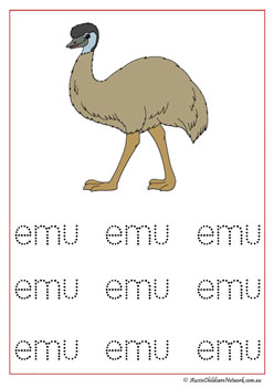 Farm Animal Vocabulary Emu