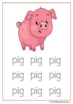 Farm Animal Vocabulary Pig