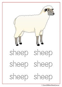 Farm Animal Vocabulary Sheep