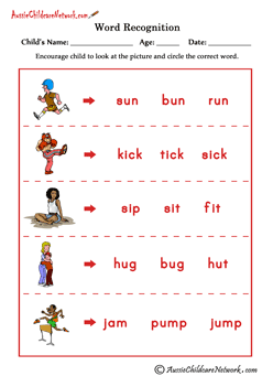 Verbs word recognition