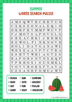 Word Search Puzzle 9