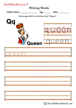 learning to write worksheets free