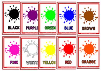 color preschool pdf worksheet for Colours Aussie  Flashcards  Network Childcare