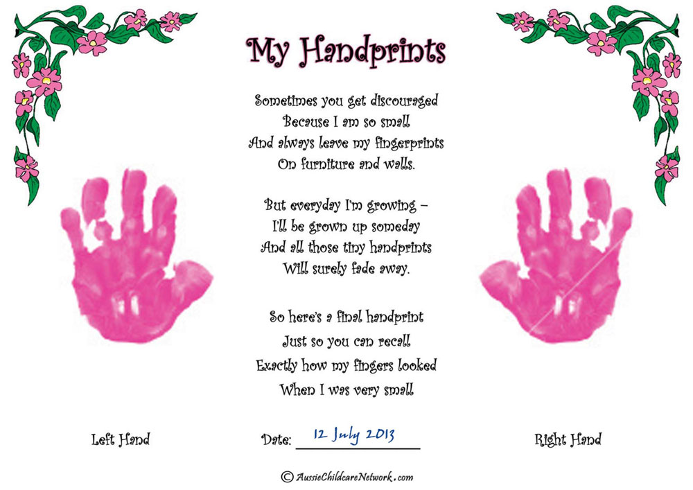 My Handprints - Aussie Childcare Network