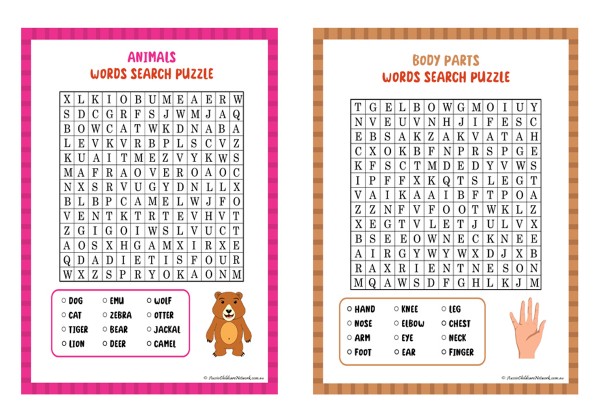 Word Search Puzzles