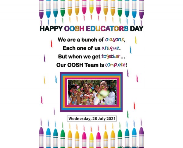 OOSH Educators Day Crayons