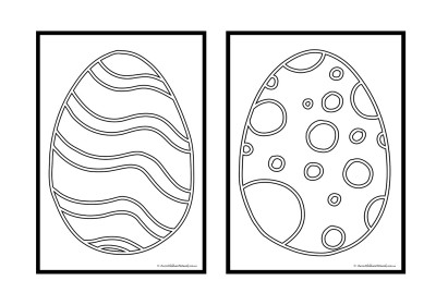 Easter Egg Colouring Pages