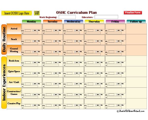 OOSH Curriculum Plan