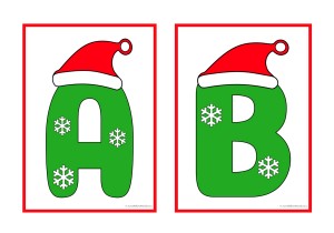 Christmas Alphabet Letters Posters