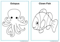Ocean Animals Tracing Pictures
