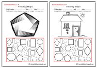 Colouring Shapes - Pentagons