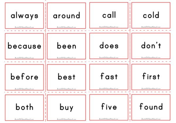 Dolch Flashcards - Second Grade Sight Words
