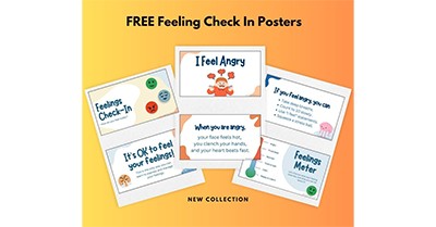 Free Feelings Check In Posters