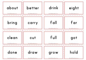 Dolch Flashcards - Third Grade Sight Words