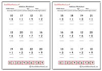Double Digit Addition Worksheets (with No Carrying)