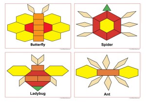 Insect Pattern Blocks Mats