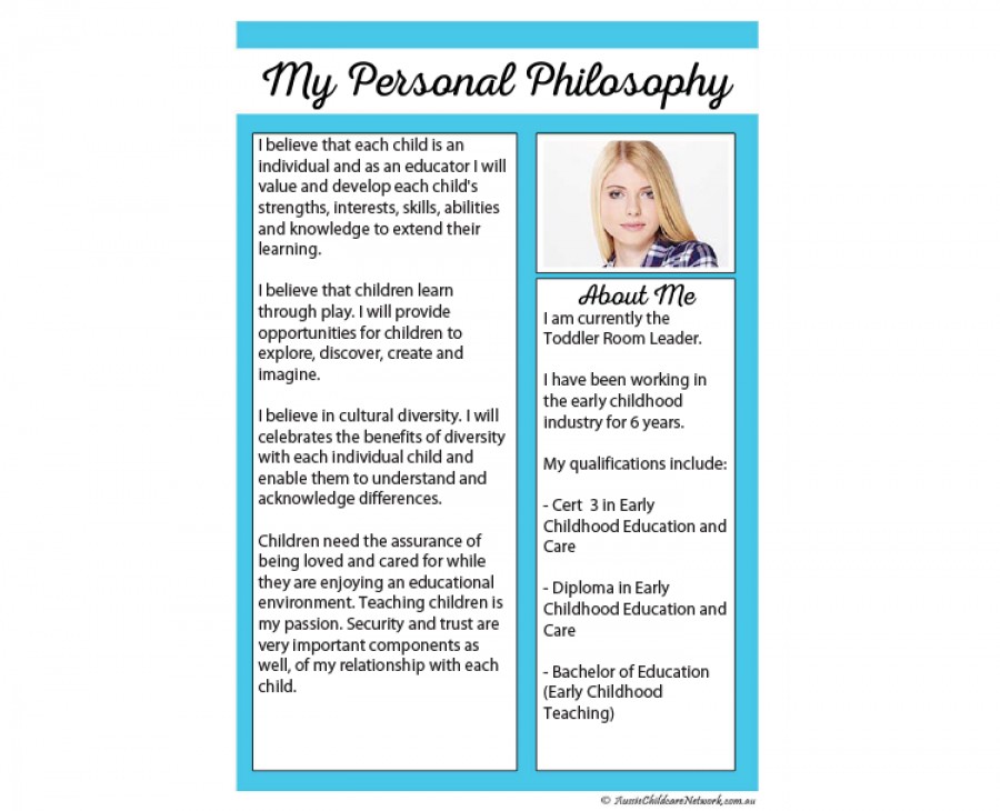 personal philosophy of education examples