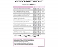 Outdoor Safety Checklist