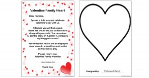 Valentine Family Heart Template