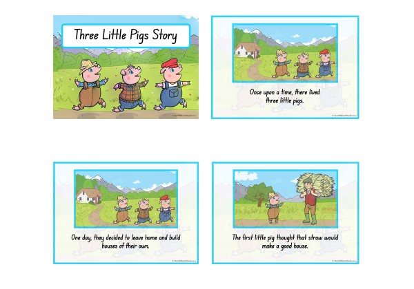 The Three Little Pigs Story Posters