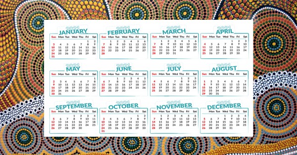 Koorie Education Calendar 2021 - Embedding Aboriginal Practices Throughout The Year