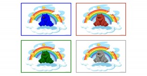 Free Rainbow Colour Sorting Bears Printables
