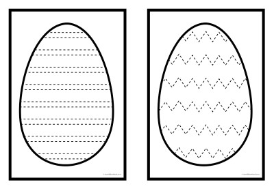 Easter Egg Tracing Lines
