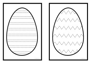 Easter Egg Tracing Lines