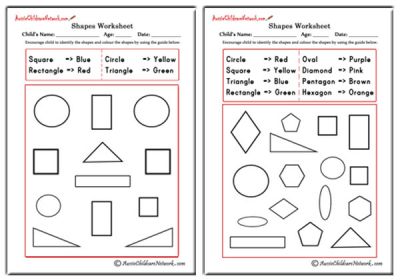 Colour Shapes using the Colours Guide