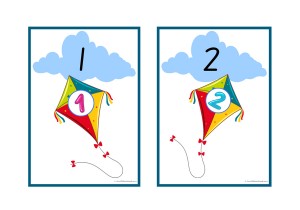 Kite and Cloud Number Match